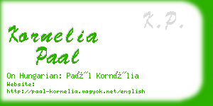 kornelia paal business card